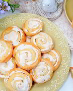 Творожное печенье с меренгой