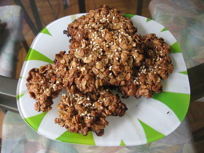 Рецепт вкусного овсяного печенья без муки и яиц
