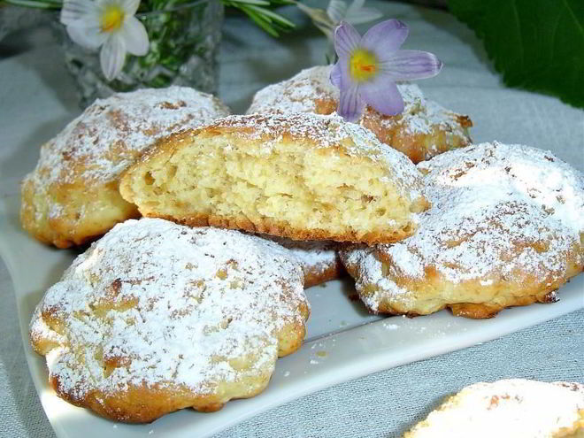 Рецепт яблочного печенья с яблоками