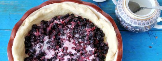 дрожжевой пирог с черникой. Шаг 6