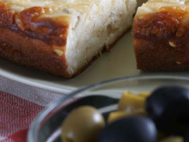 Рецепт греческого пирога с луком и сыром