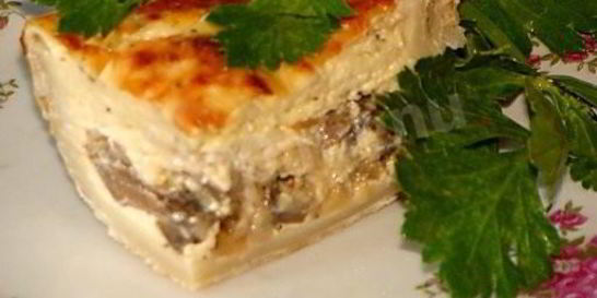 Грибной пирог