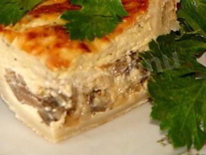 Рецепт грибного пирога