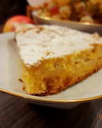 Итальянский яблочный пирог с полентой