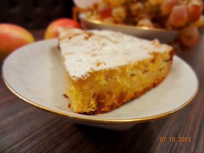 Рецепт итальянского яблочного пирога с полентой