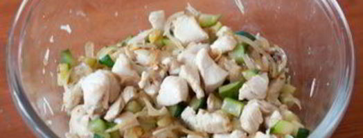 киш с курицей и цуккини. Шаг 14