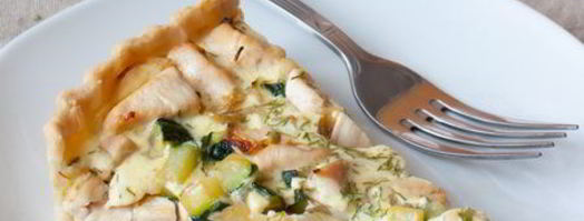 киш с курицей и цуккини. Шаг 17