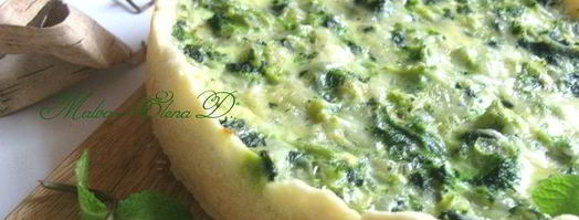 киш с опятами, шпинатом и моцареллой. Шаг 10