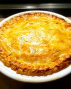 Луковый пирог из песочного теста