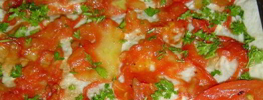 пирог из лаваша с баклажанами, помидорами, грибами и сыром. Шаг 4