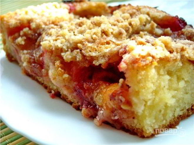 Рецепт пирога из слив