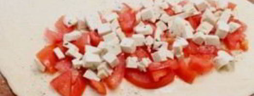 пирог с адыгейским сыром из слоеного теста. Шаг 2