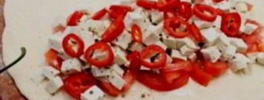 пирог с адыгейским сыром из слоеного теста. Шаг 3