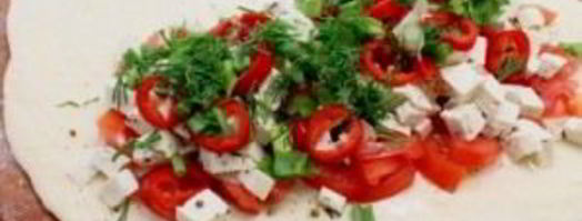 пирог с адыгейским сыром из слоеного теста. Шаг 4