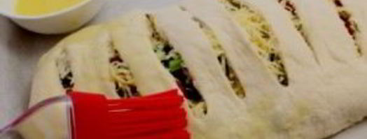 пирог с адыгейским сыром из слоеного теста. Шаг 7