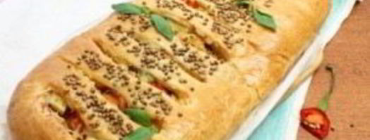 пирог с адыгейским сыром из слоеного теста. Шаг 9