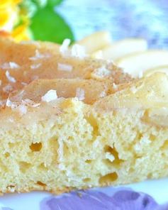 Пирог с грушами и кокосом