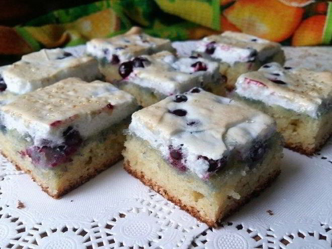 Рецепт пирога с кислыми ягодами