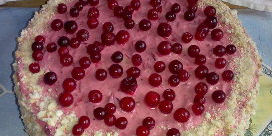 Пирог с клюквой