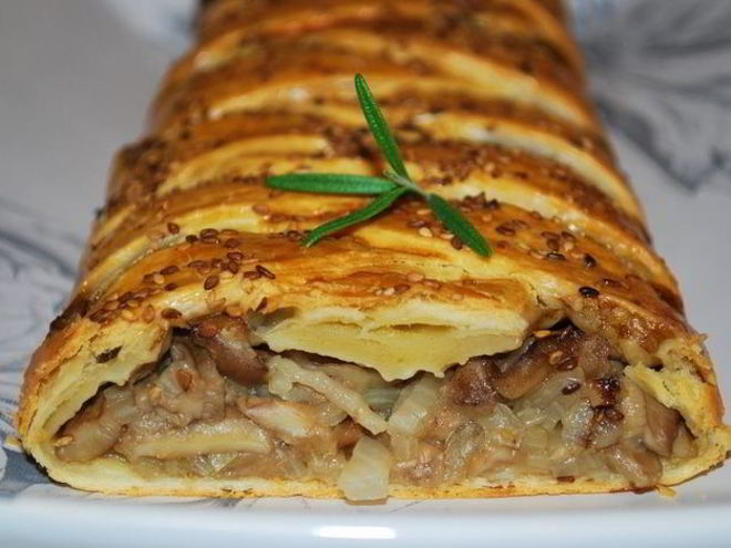 Рецепт пирога с маслятами