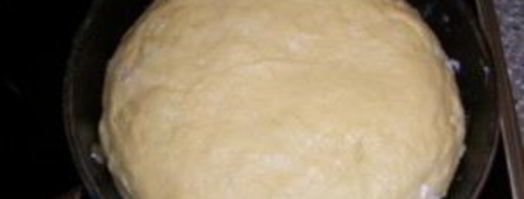 пирог с мясом на сковороде. Шаг 6