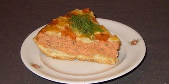 Пирог с рыбным фаршем