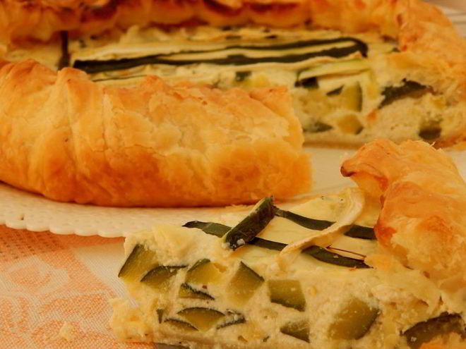 Рецепт пирога с цукини