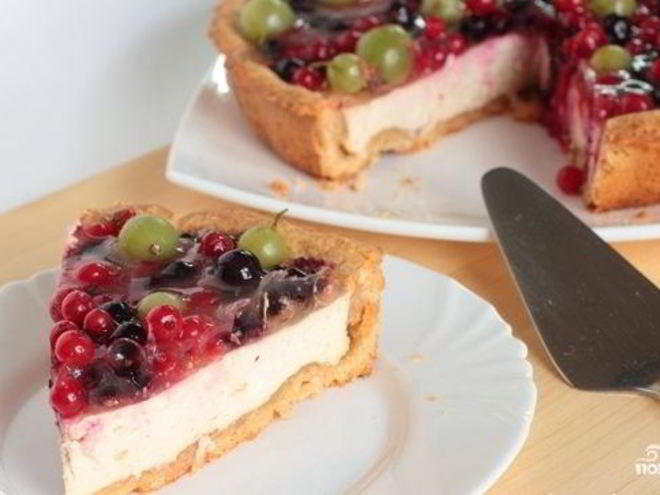 Рецепт пирога с ягодами и желе