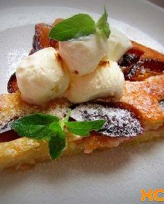 Пирог со сливами