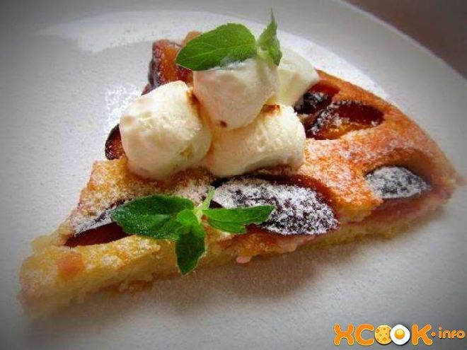 Рецепт пирога со сливами