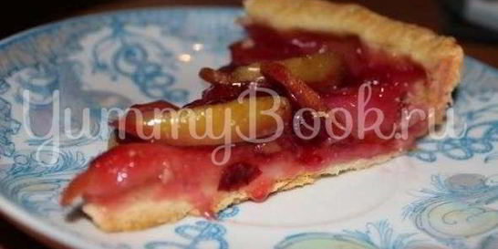 Пирог яблочно-клюквенный