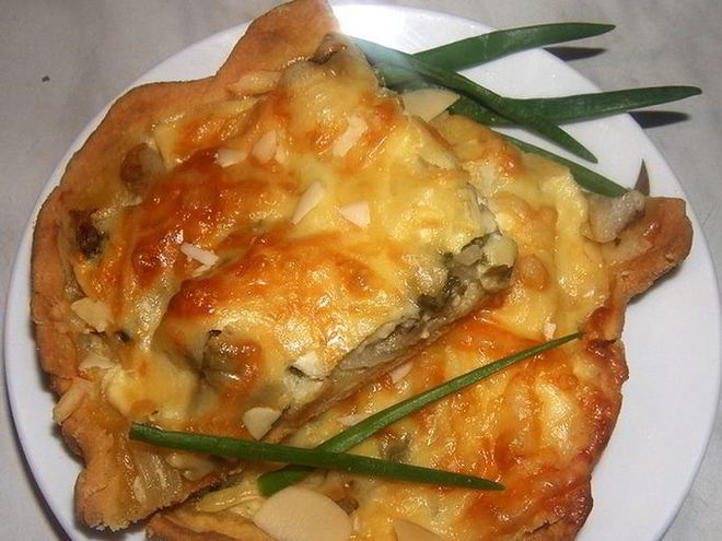 Рецепт рыбного открытого пирога