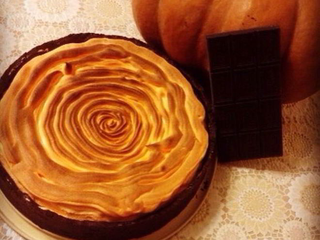 Рецепт шоколадна-тыквенного пирог