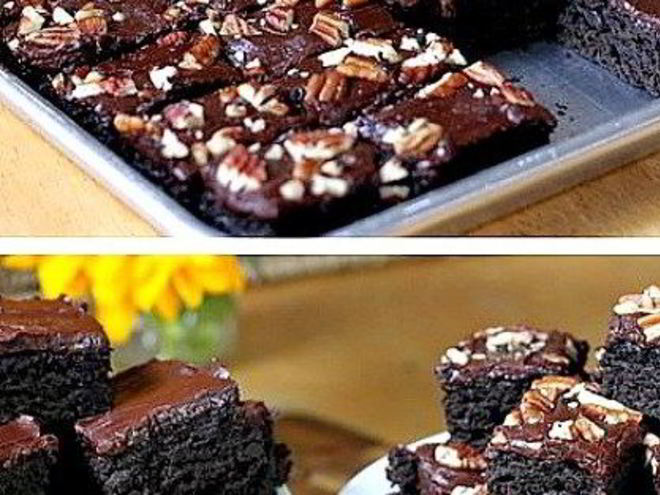 Рецепт шоколадного пирога брауни из цукини