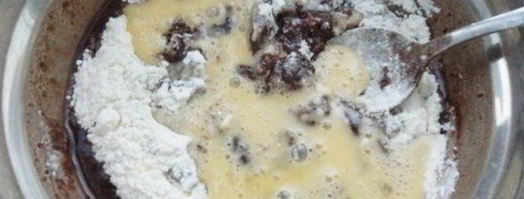 шоколадный пирог с брусникой. Шаг 2