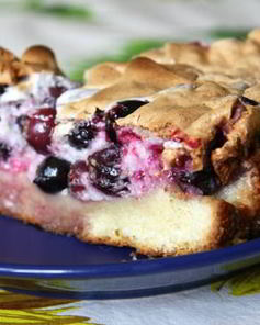 Швабский пирог со смородиной