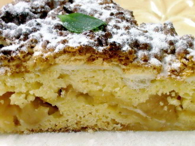 Рецепт тертого яблочного пирога