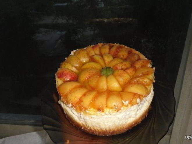 Рецепт творожного пирога абрикос