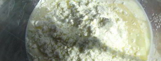 творожный пирог абрикос. Шаг 5