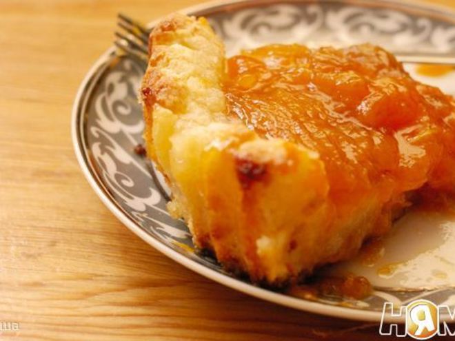 Рецепт творожного пирога с абрикосами