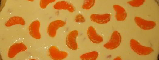 творожный пирог с мандаринами. Шаг 7