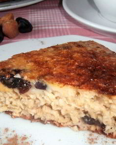 Творожный пирог с сухофруктами