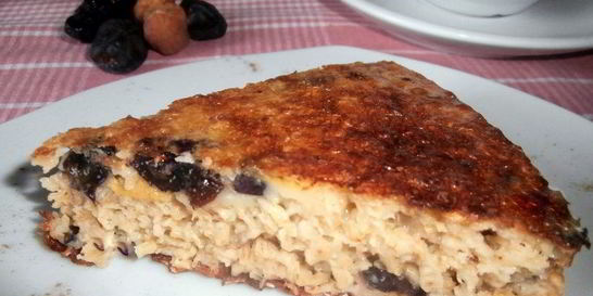 Творожный пирог с сухофруктами