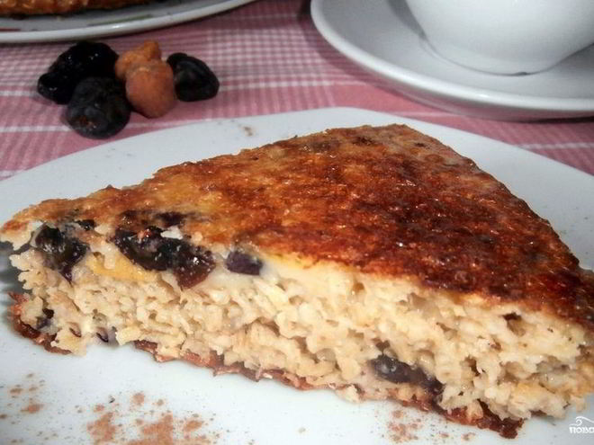 Рецепт творожного пирога с сухофруктами