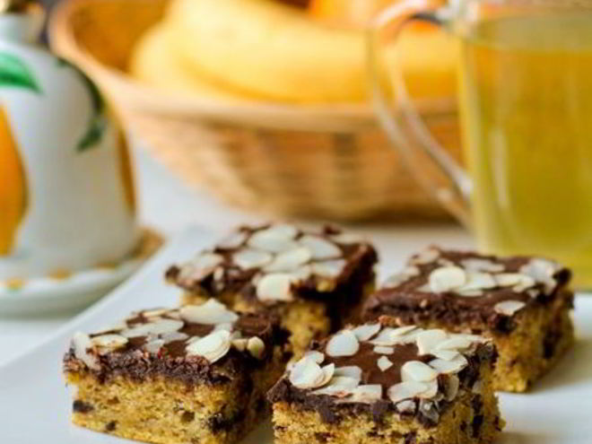 Рецепт тыквенно-миндального пирог с шоколадом