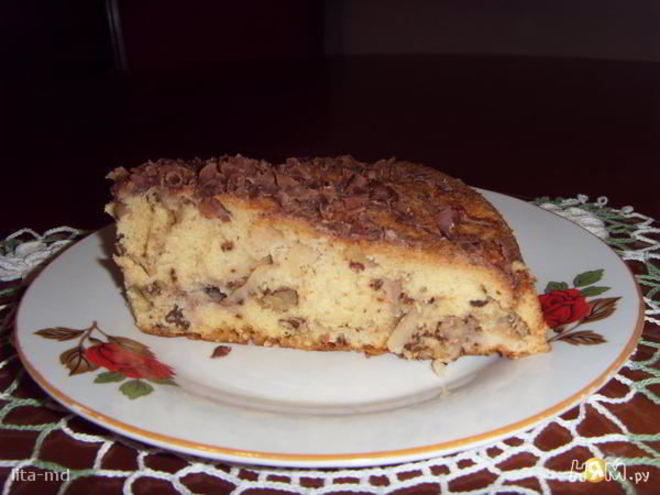 Рецепт яблочного пирога с орехами