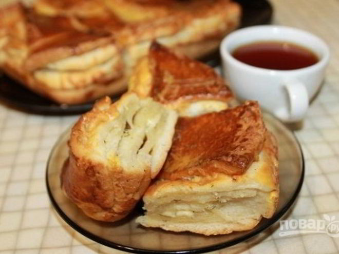 Рецепт закусочного сырного пирога