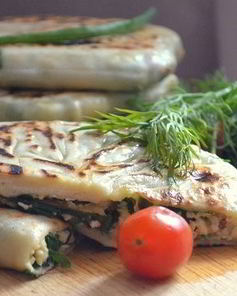 Кутабы из заварного теста