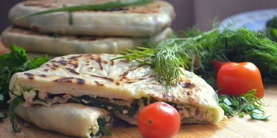 Кутабы из заварного теста