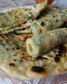 Кутабы с зеленью